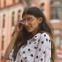 Woman wearing Callula Co. northern lights petite sunglasses 