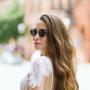 Woman wearing Callula Co. petite sunglasses
