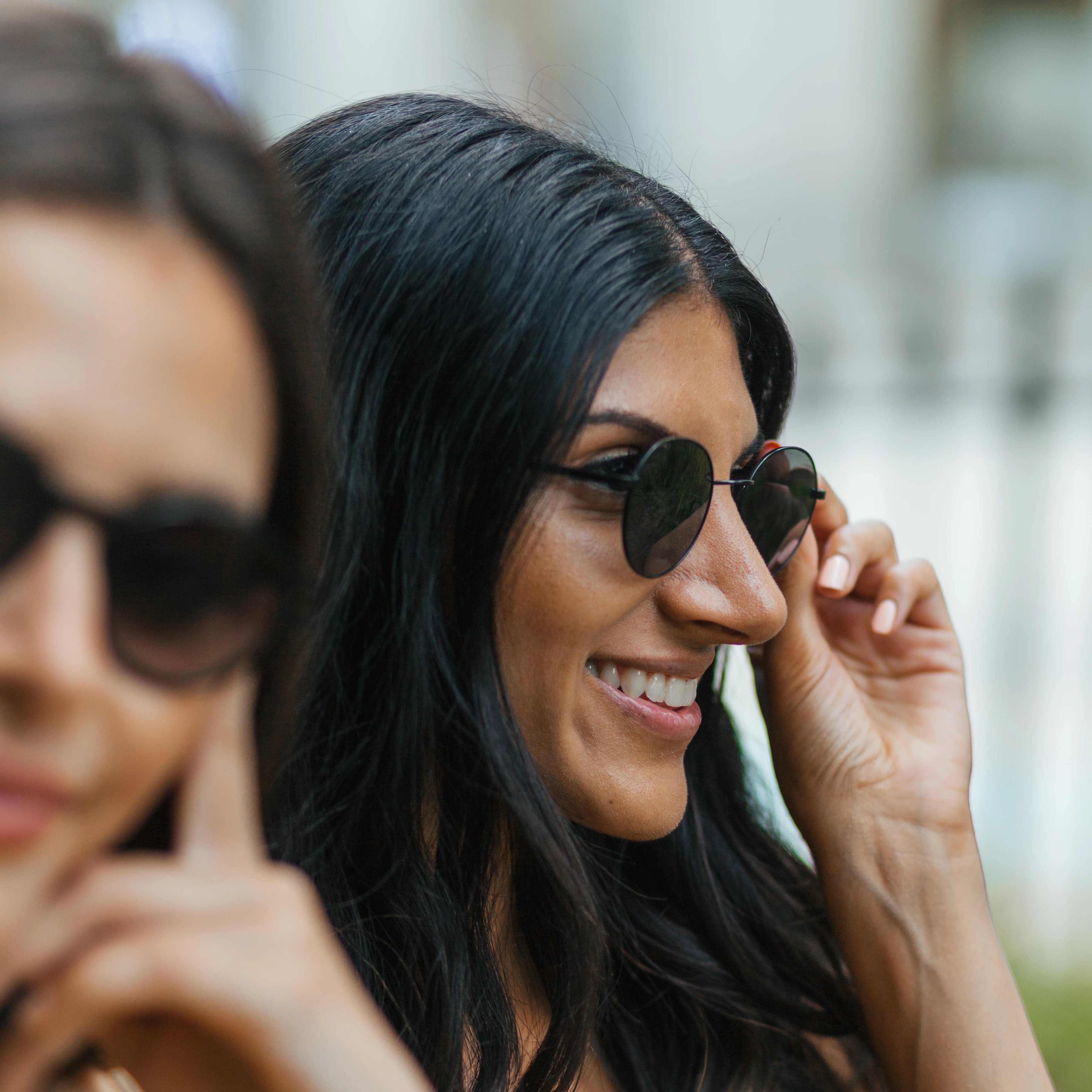 Women wearing Callula Co. petite sunglasses